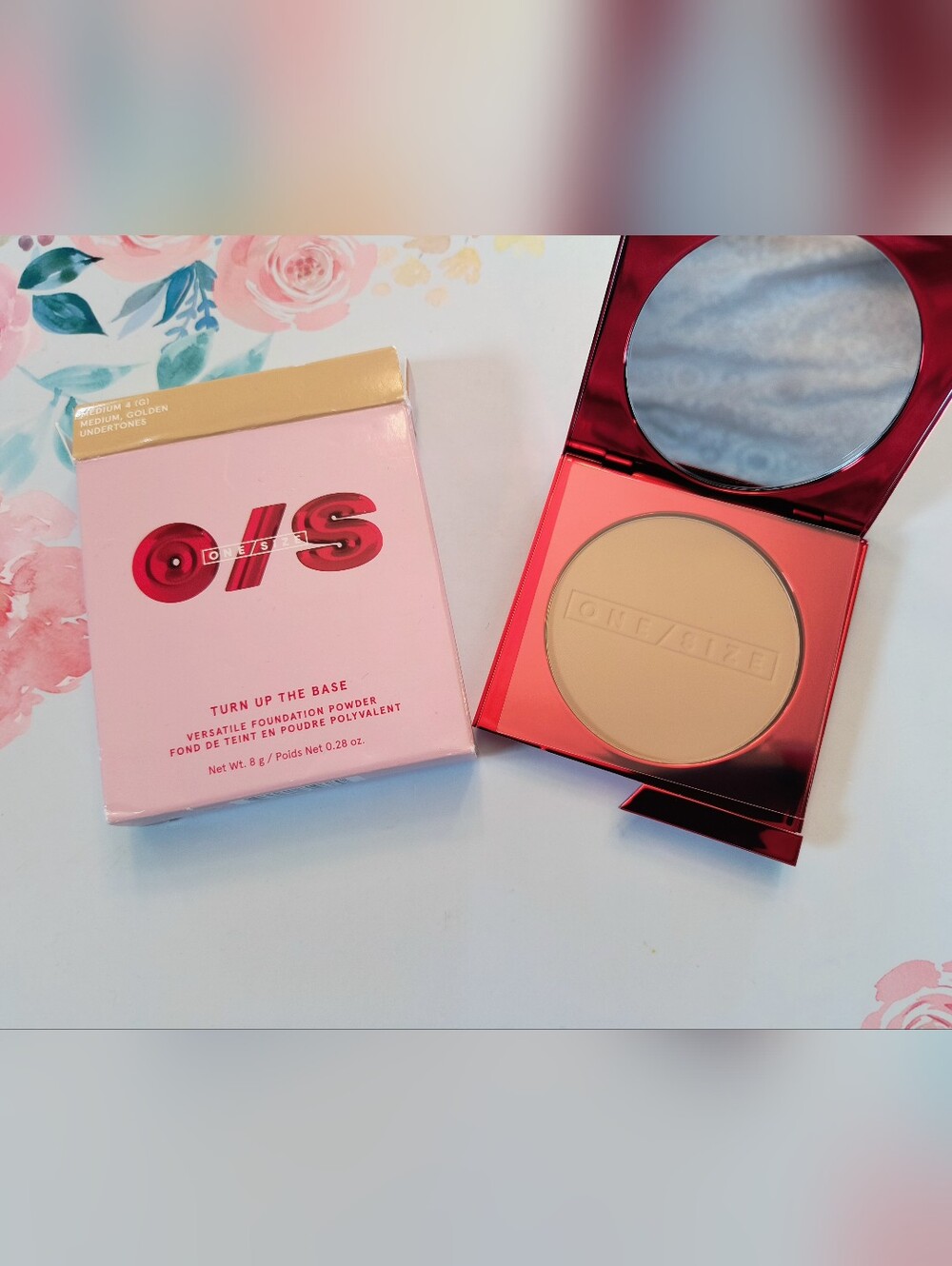 ONE/SIZE Turn Up The Base Foundation Powder In Medium 4(G), Golden Undertones